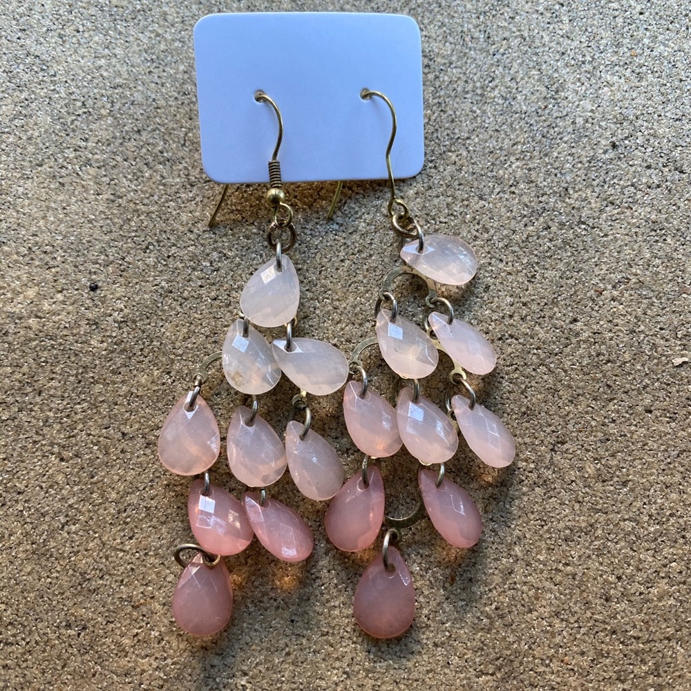 Light Pink Dangle Earrings